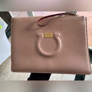Salvatore Ferragamo Pink Clutch